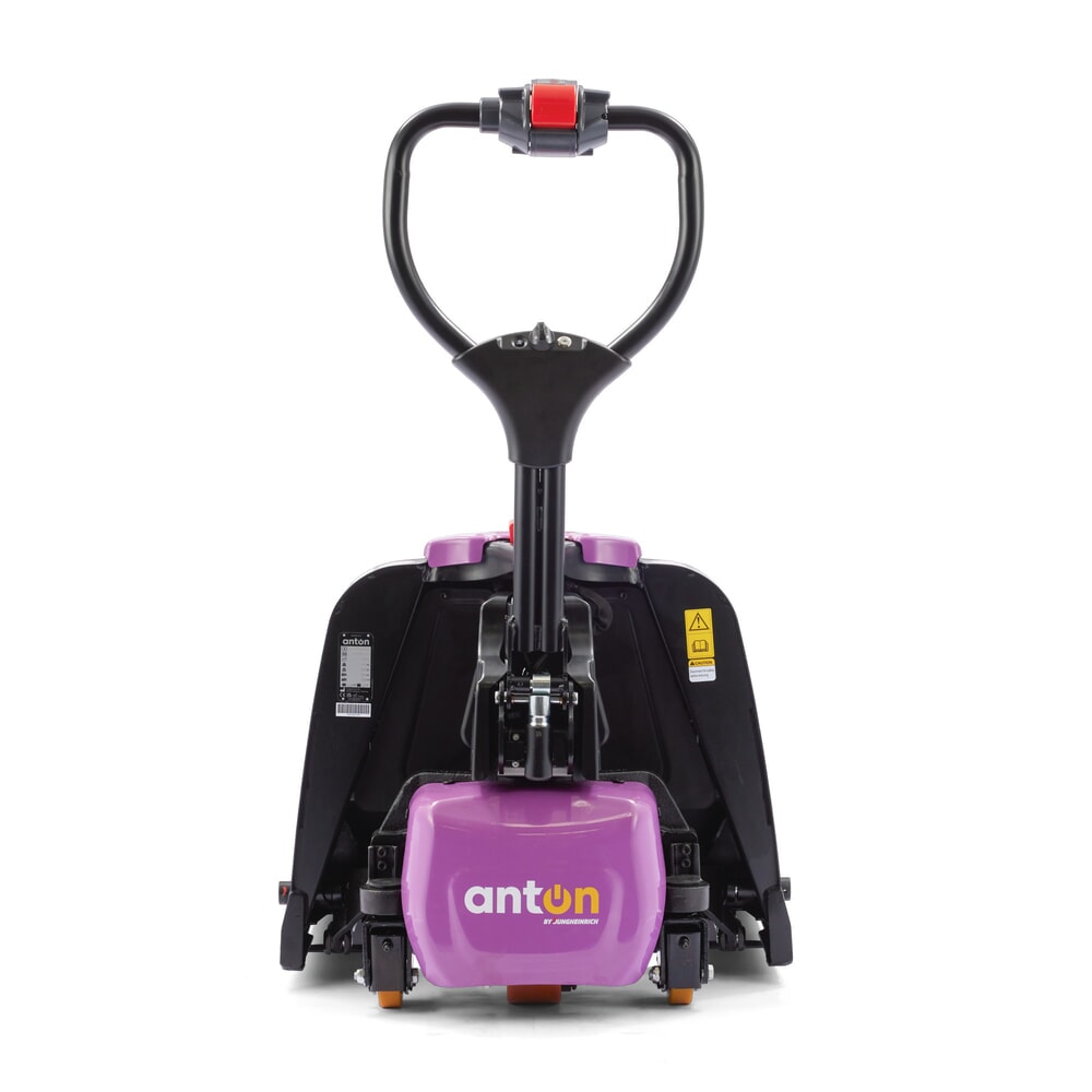 Imagem do produto n.º 3: AntOn by Jungheinrich porta-paletes elétrico PTL 1.5 com rodas de suporte, capacidade de carga de 1500 kg, comprimento do garfo de 1.150 mm