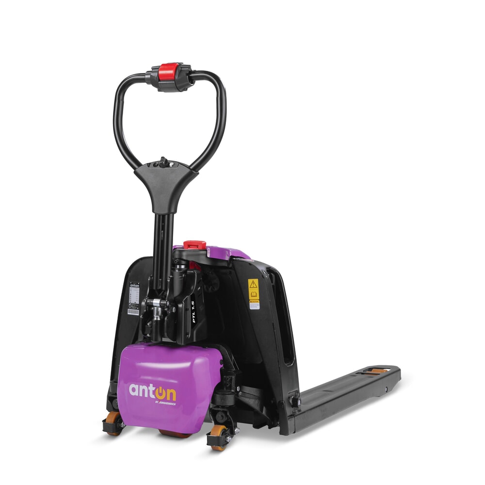 Imagem do produto n.º 4: AntOn by Jungheinrich porta-paletes elétrico PTL 1.5 com rodas de suporte, capacidade de carga de 1500 kg, comprimento do garfo de 1.150 mm