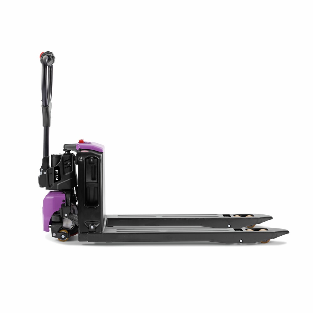 Imagem do produto n.º 5: AntOn by Jungheinrich porta-paletes elétrico PTL 1.5 com rodas de suporte, capacidade de carga de 1500 kg, comprimento do garfo de 1.150 mm