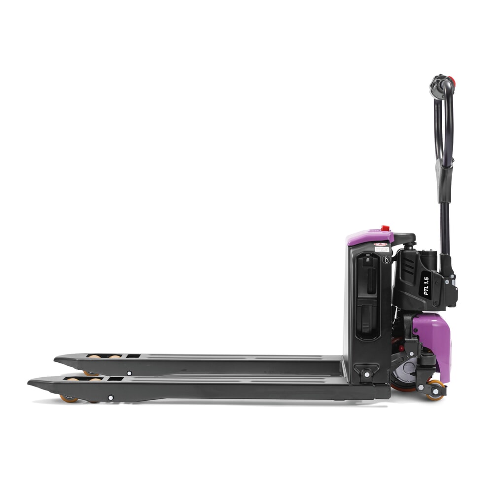 Imagem do produto n.º 6: AntOn by Jungheinrich porta-paletes elétrico PTL 1.5 com rodas de suporte, capacidade de carga de 1500 kg, comprimento do garfo de 1.150 mm