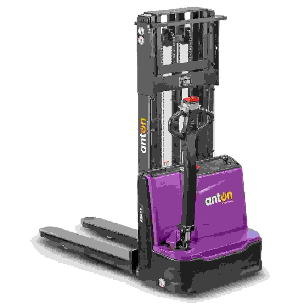 Imagem do produto n.º 3: Empilhador elétrico AntOn by Jungheinrich PSM 1.2, com mastro de elevação telescópico duplo, capacidade de carga de 1200 kg, altura de elevação de 2522 mm