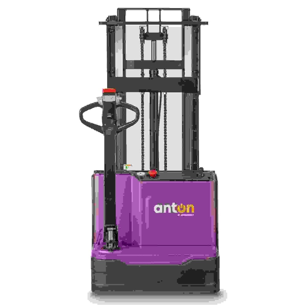 Imagem do produto n.º 4: Empilhador elétrico AntOn by Jungheinrich PSM 1.2, com mastro de elevação telescópico duplo, capacidade de carga de 1200 kg, altura de elevação de 2522 mm