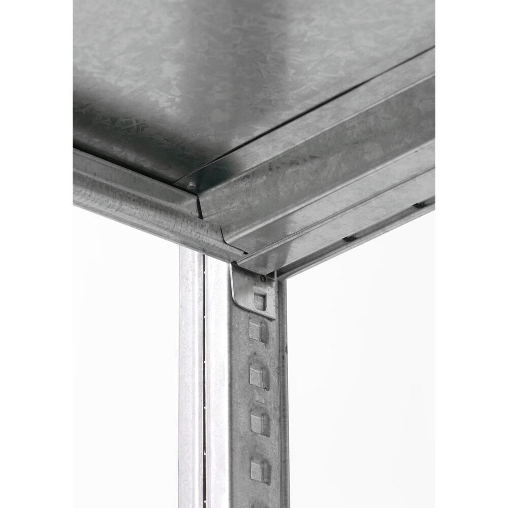 Imagem do produto n.º 6: ManOrga estante para picking, módulo de extensão, com fundos em painéis de aço, capacidade de carga de 350 kg por prateleira, zincado, AxLxP 2000 x 1000 x 400 mm