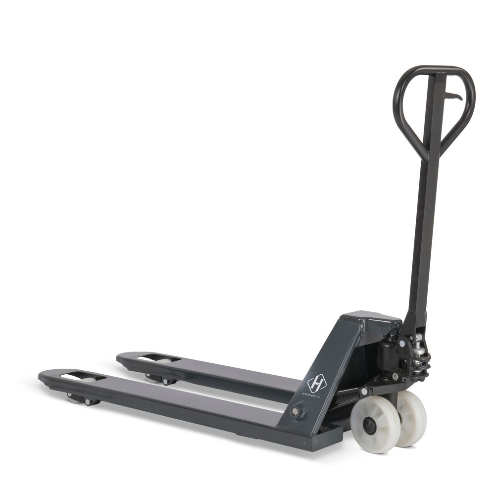 Imagem do produto: Porta-paletes HEMMDAL PTM 2.0, capacidade de carga 2000 kg, comprimento do garfo 1150 mm, rodas de direção em nylon, roletes do garfo em nylon, pneus simples