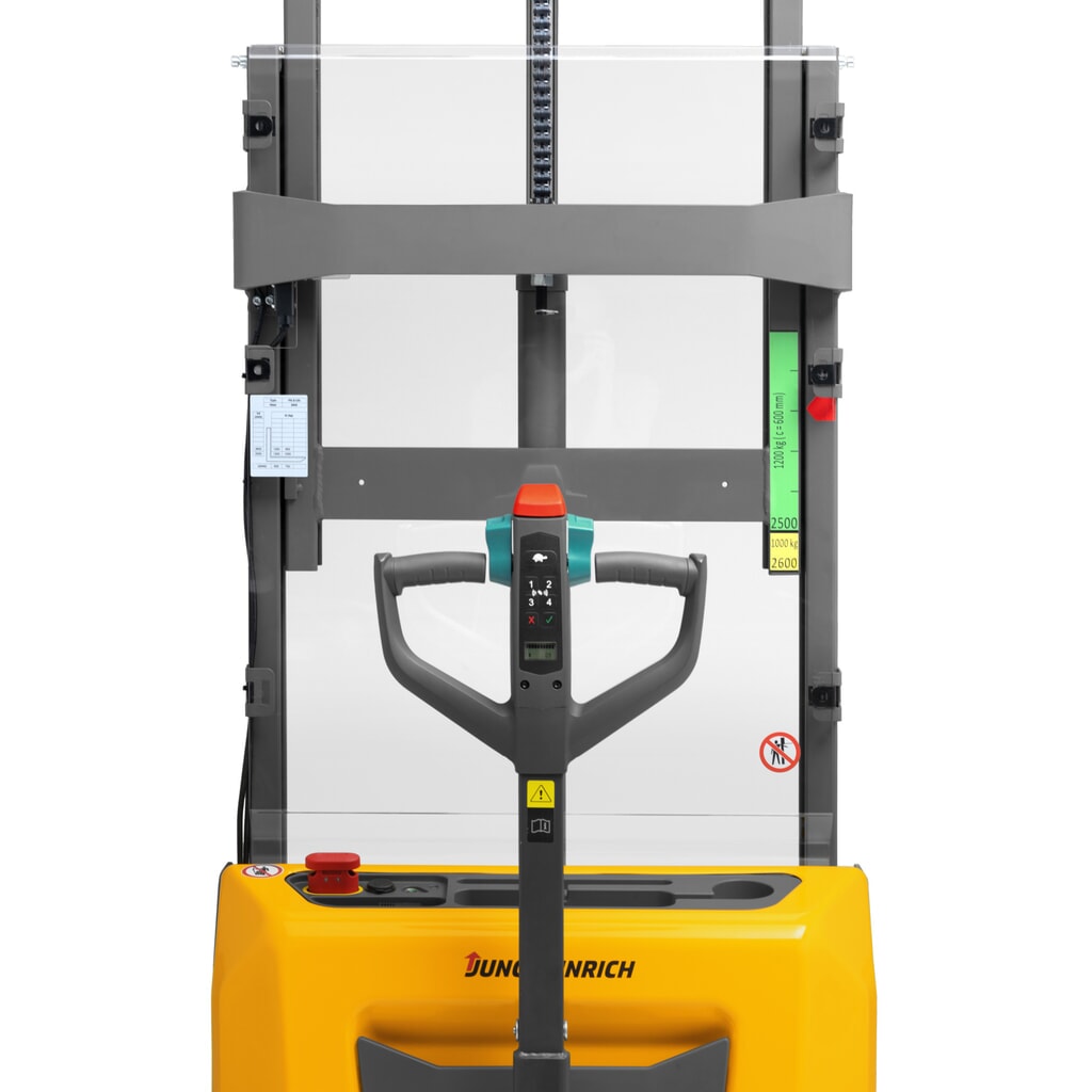 Imagem do produto n.º 10: Stacker Jungheinrich de plataforma de alta elevação de iões de lítio AMC 12, capacidade de carga de 1200 kg, mastro de elevação telescópico duplo, altura de elevação de 2600 mm