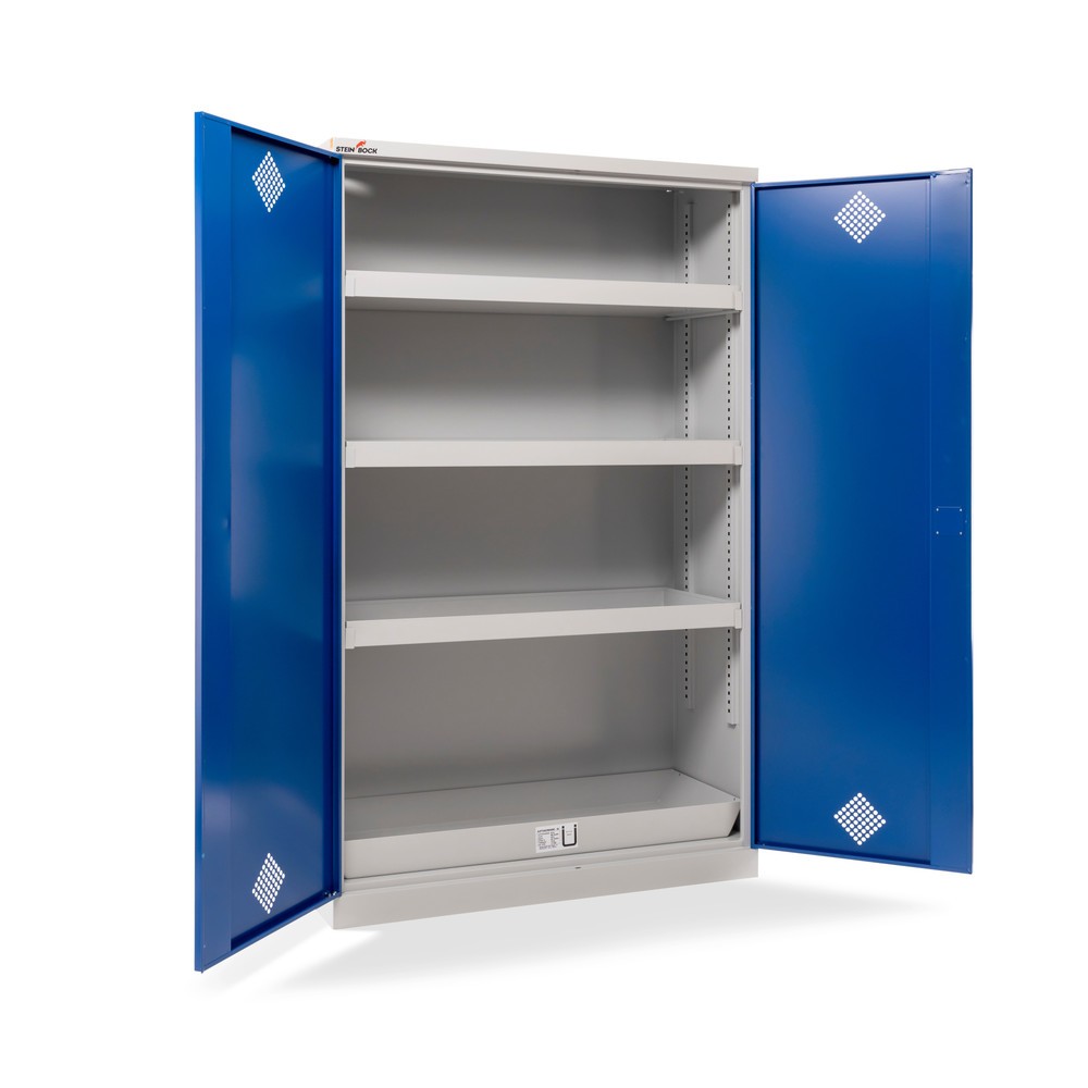 Imagem do produto: Steinbock® armário para produtos químicos, 4 cubas de retenção do fundo segundo StawaR, AxLxP 1950 x 1.200 x 500 mm