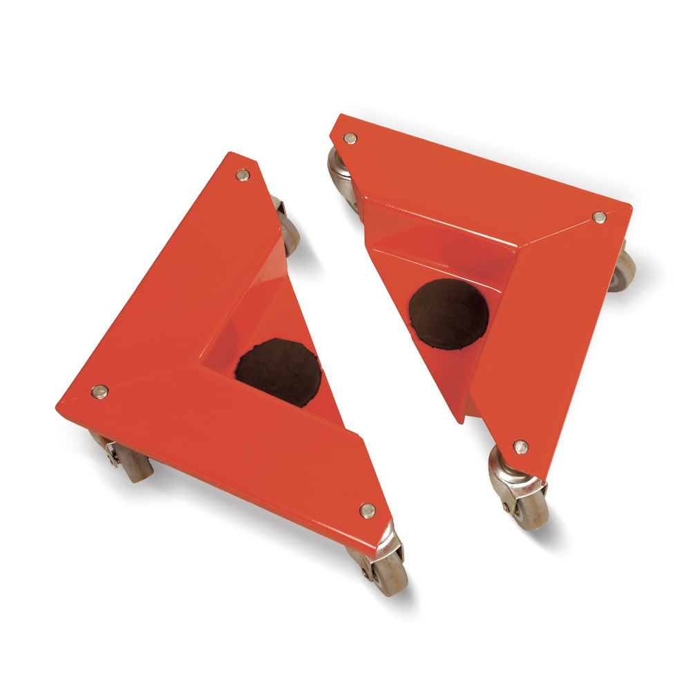Imagem do produto: Patins de carga com rodas-guia em borracha maciça, chapa de aço, capacidade de carga de 150 kg, para cargas sem pernas, 4 unid./emb.