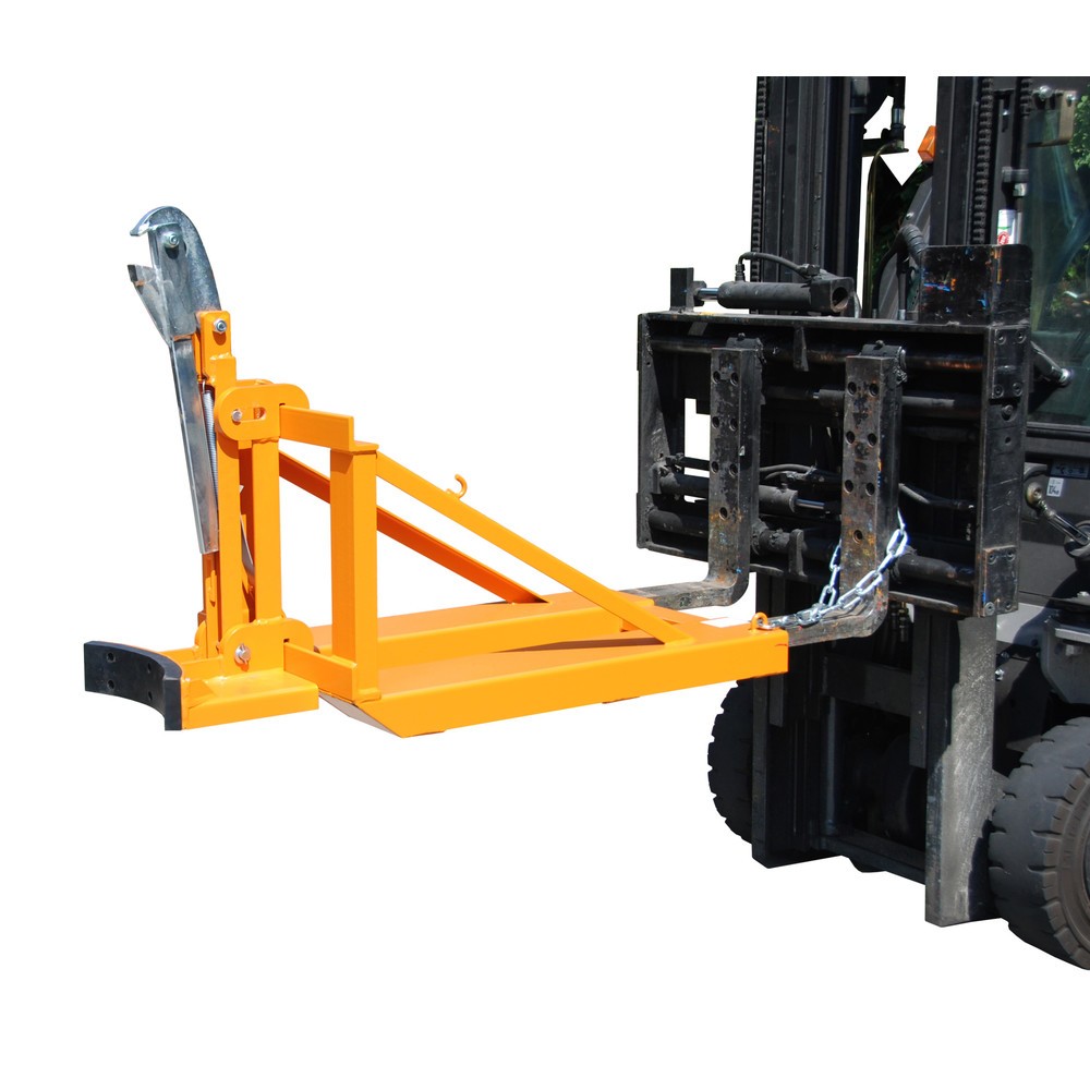 Imagem do produto: Bauer® pinça de bidões, bidões em aço e plástico com anel em L, TK 800 kg, RAL 2000 laranja-amarelado