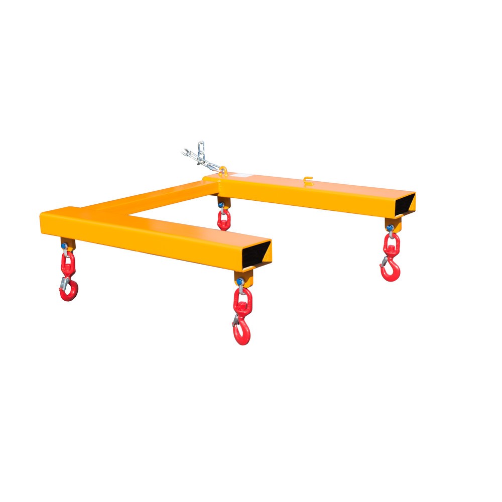Imagem do produto: Bauer® travessa para BIG BAG, encaixe para empilhador com 4 ganchos de carga giratórios, capacidade de carga de 1250 kg, envernizado, RAL 2000 laranja-amarelado