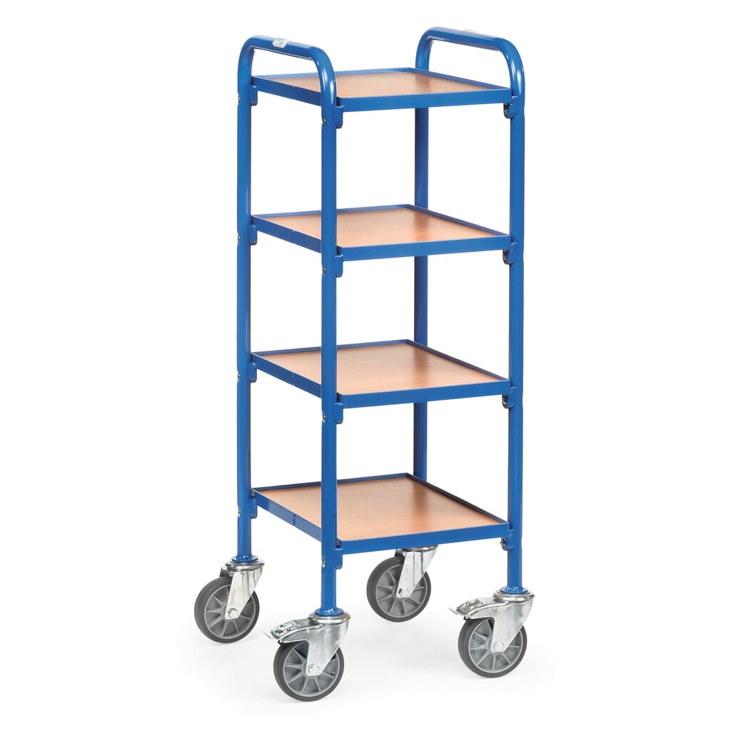 Mesa auxiliar com rodas para caixas de poliestireno fetra®, com placas de base de 320 x 470 mm Imagem do produto: Mesa auxiliar com rodas para caixas de poliestireno fetra®, com placas de base de 320 x 470 mm