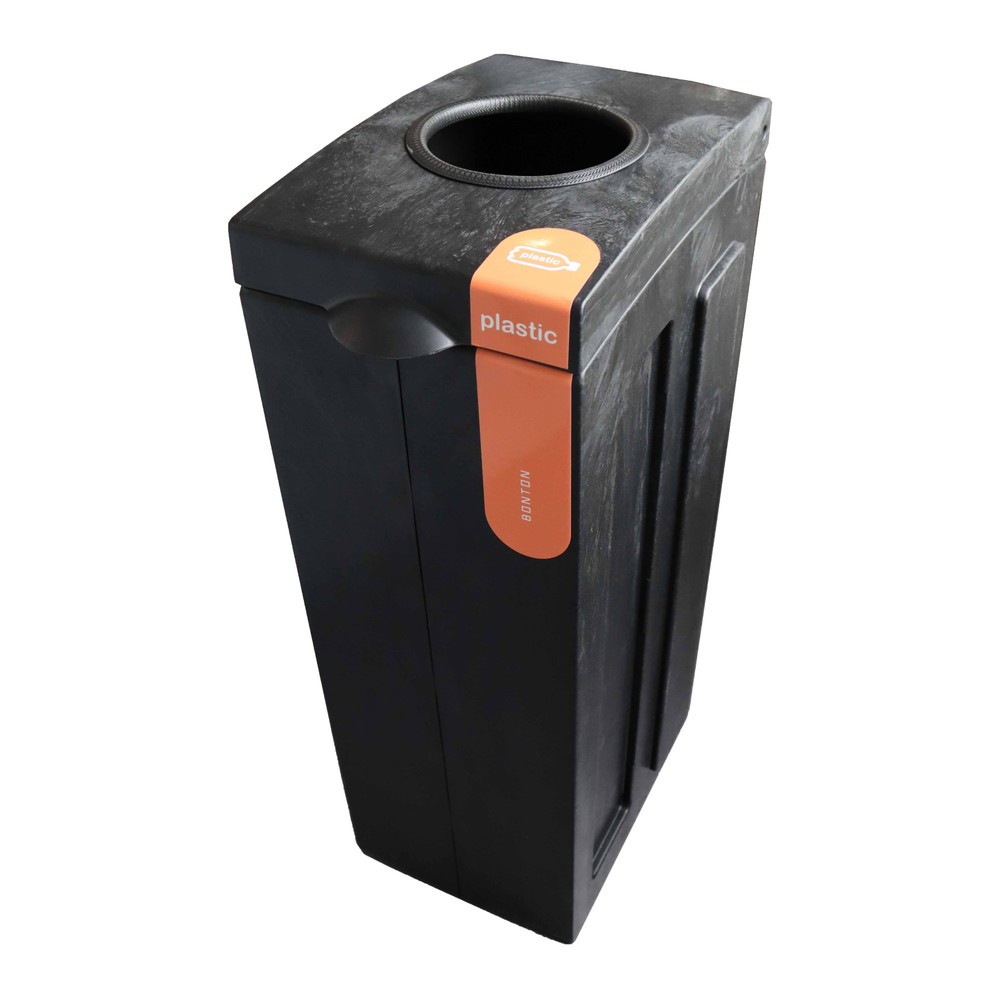 Imagem do produto: Recipiente para resíduos BON TON Original com abertura de inserção, em polipropileno 100% reciclado, 70 litros, cinzento