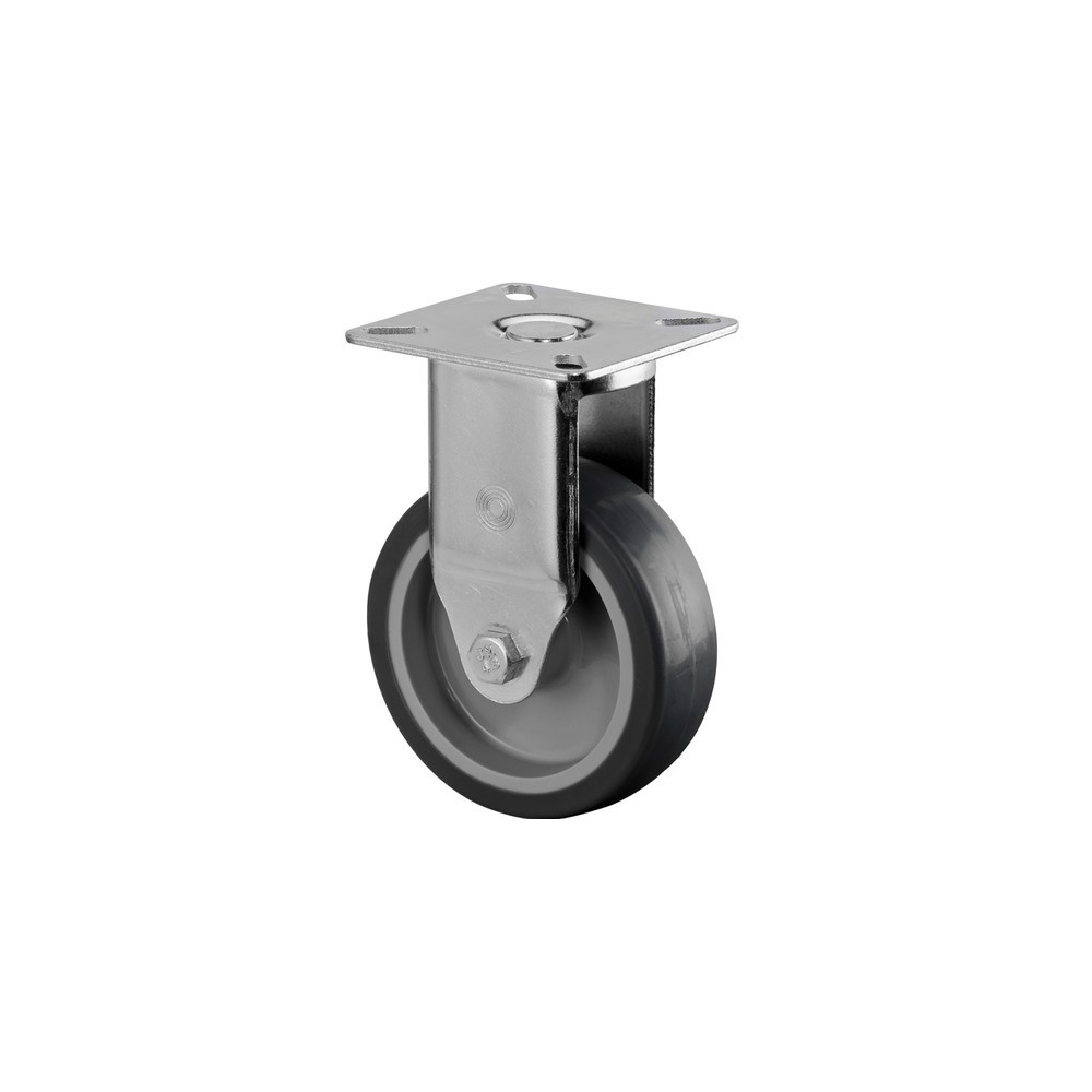 Imagem do produto: BS ROLLEN rodízio para aparelhos em TPE, rodízio fixo, mancal, placa, Ø x largura 75 x 25 mm, capacidade de carga 60 kg