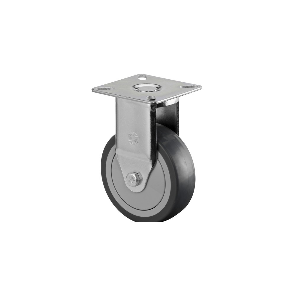 Imagem do produto: BS ROLLEN rodízio para aparelhos em TPE, rodízio fixo, rolamentos de esferas, placa, Ø x largura 75 x 25 mm, capacidade de carga 60 kg