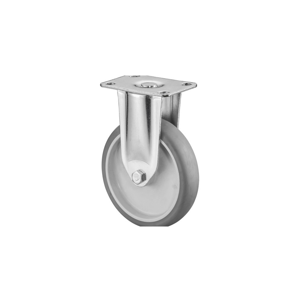 Imagem do produto: BS ROLLEN rodízio para aparelhos em TPE, rodízio, versão reforçada, mancal, placa, Ø x largura 125 x 31 mm, TK 100 kg