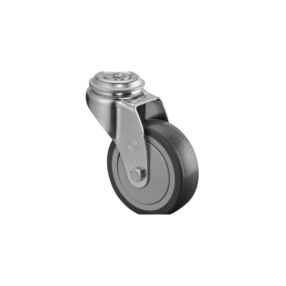 Imagem do produto: BS ROLLEN rodízio para aparelhos em TPE, roda-guia, rolamentos de esferas, orifício de passagem, Ø x largura 75 x 25 mm, TK 60 kg