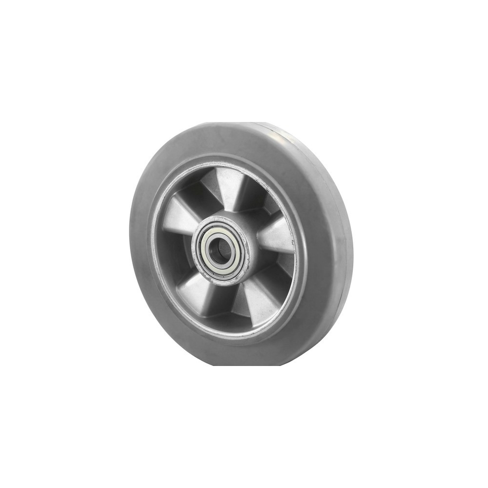 Imagem do produto: BS ROLLEN roda em borracha elástica, cinzento, com rolamentos de esferas, Ø x largura 100 x 40 mm, TK 150 kg