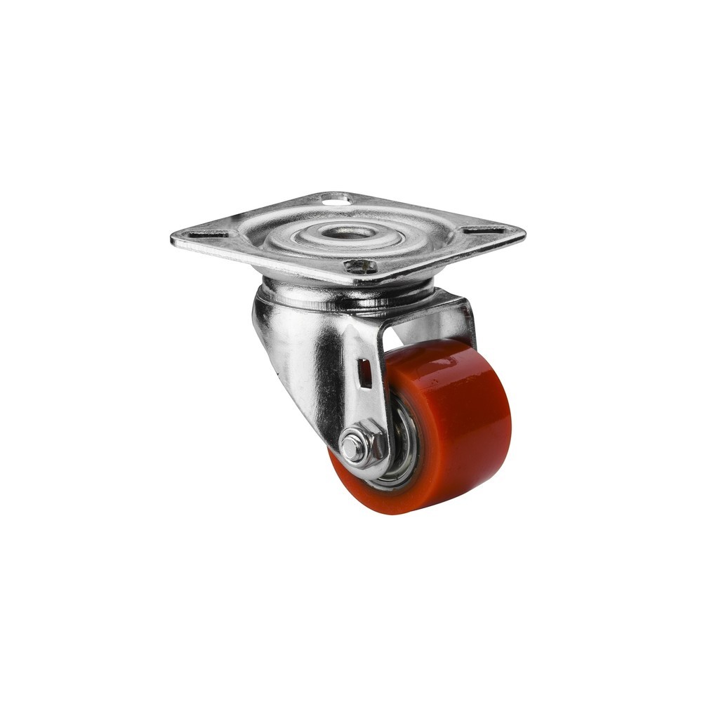 Imagem do produto: BS ROLLEN roda compacta em poliuretano, roda-guia, rolamentos de esferas, placa, Ø x largura 35 x 25 mm, TK 100 kg