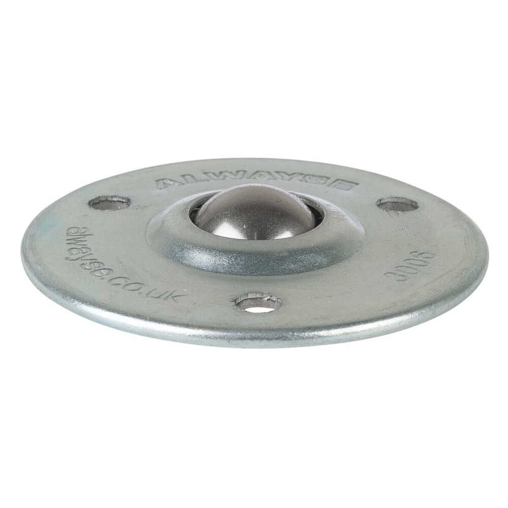 Imagem do produto: BS ROLLEN rolo esférico com orifício de fixação, aço, Ø 19 mm, capacidade de carga 25 kg