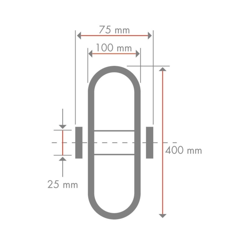 Imagem do produto n.º 2: BS ROLLEN roda pneumática, perfil ranhurado, suporte para rolos, Ø x largura 400 x 100 mm, TK 200 kg