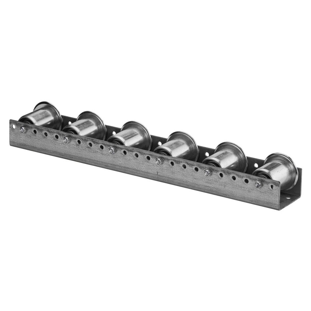 Imagem do produto: BS ROLLEN carril de rolo para paletes em chapa de aço galvanizado, capacidade de carga por rolo de 150 kg, rebordo, divisão 156 mm