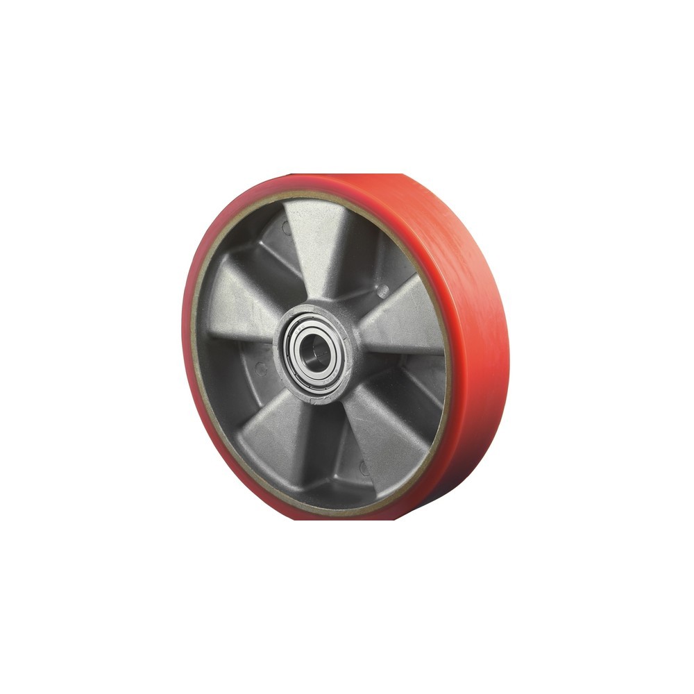 Imagem do produto: BS ROLLEN roda em poliuretano fundido Prothane®, rolamentos de esferas, Ø x largura 20 x 80 mm, TK 120 kg