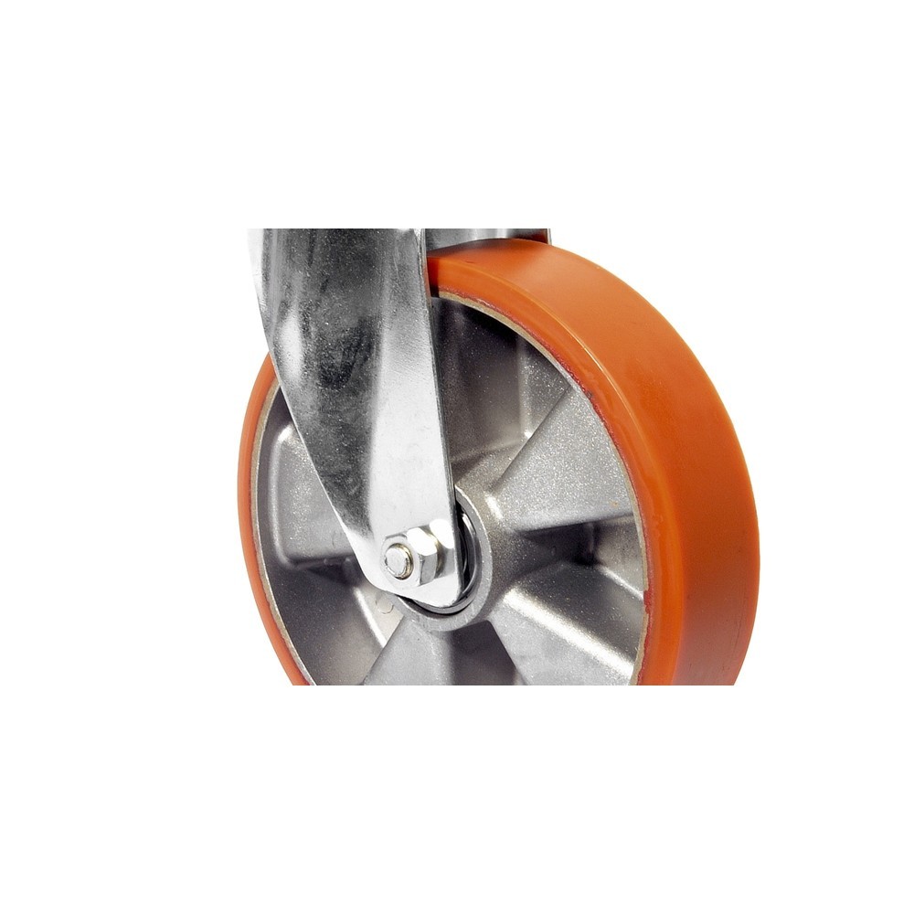 Imagem do produto: BS ROLLEN rolo de transporte em poliuretano fundido Prothane®, roda-guia, rolamentos de esferas, placa, Ø x largura 80 x 20 mm, TK 120 kg