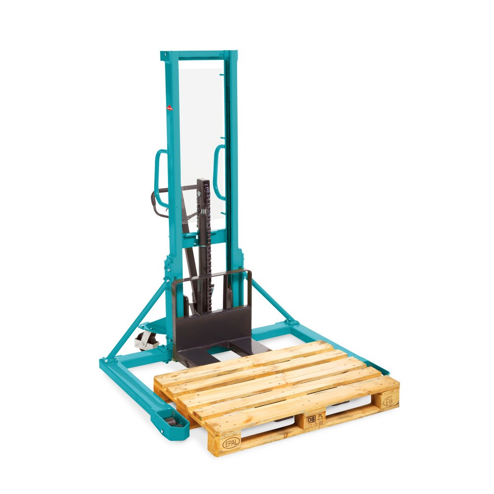 Imagem do produto: Empilhador hidráulico de largura aumentada Ameise® PSM 1.0 Wide-tread com mastro simples, altura de elevação de 1600 mm, capacidade de carga 1.000 kg