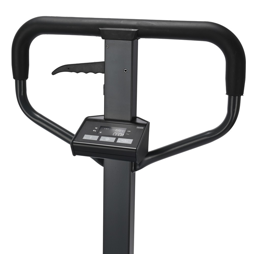 Imagem do produto n.º 4: Porta-paletes com balança Ameise® PTM 2.0 Scale com visor na cabeça do timão, capacidade de carga de 2000 kg, roletes simples.