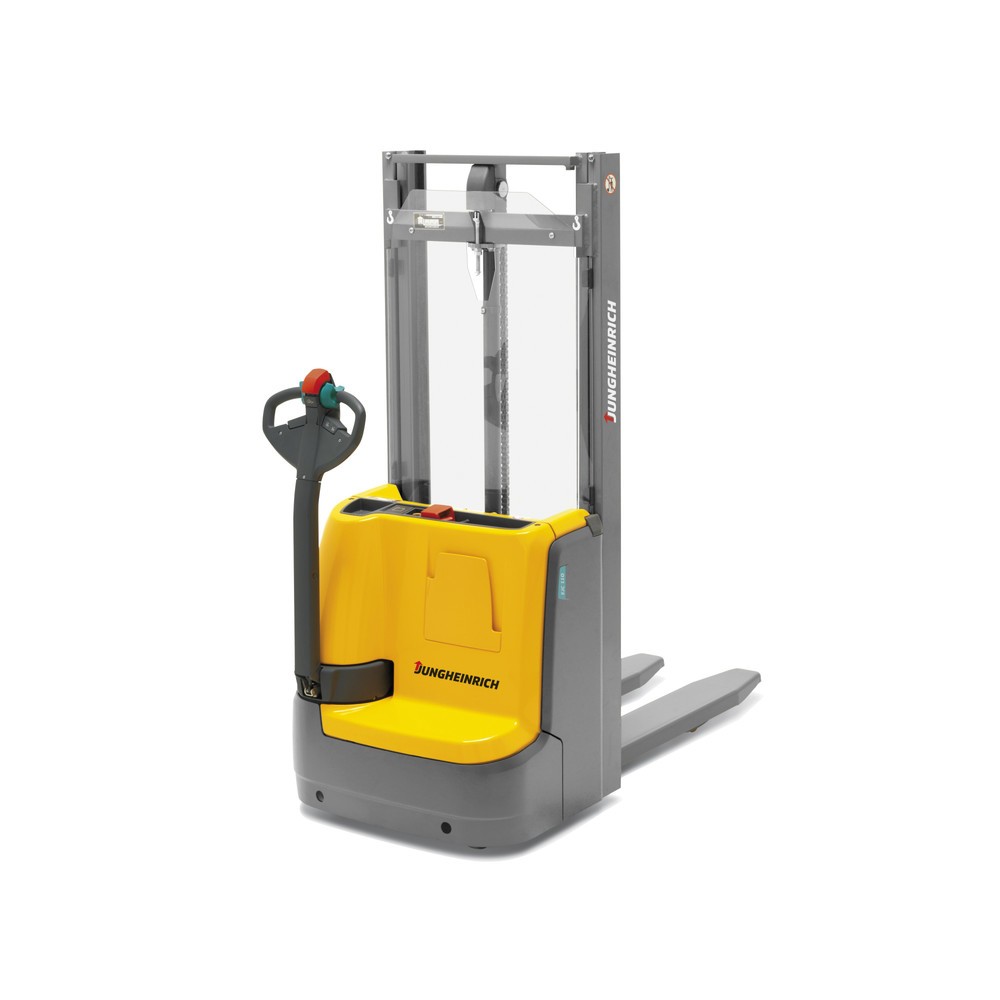Imagem do produto: Jungheinrich porta-paletes elétrico EJC 112/ZZ, mastro de elevação telescópico duplo, altura de elevação de 2590 mm, capacidade de carga de 1200 kg, sistema hidráulico proporcional, Aquamatik