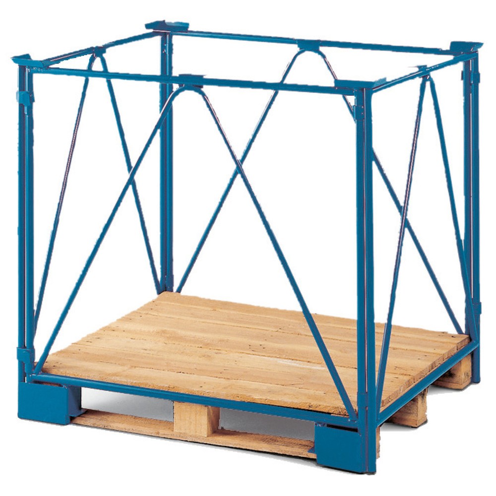 Imagem do produto: Estrutura de suporte de grade CORDES, 4 tubos diagonais, para europalete, envernizada, altura 800 mm