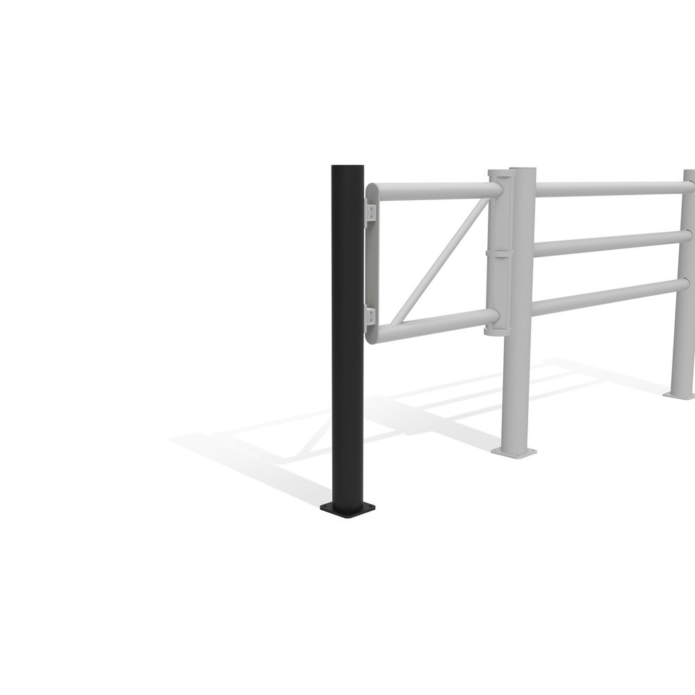 Imagem do produto n.º 11: Dancop postes iniciais/terminais para porta basculante das barreiras de segurança "Delta", para utilização em espaços interiores e exteriores, 1200 mm de altura