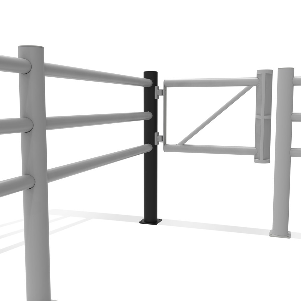 Imagem do produto n.º 11: Poste de canto Dancop para porta basculante da guarda de segurança «Delta», direita, para utilização em espaços interiores e exteriores, altura de 1200 mm