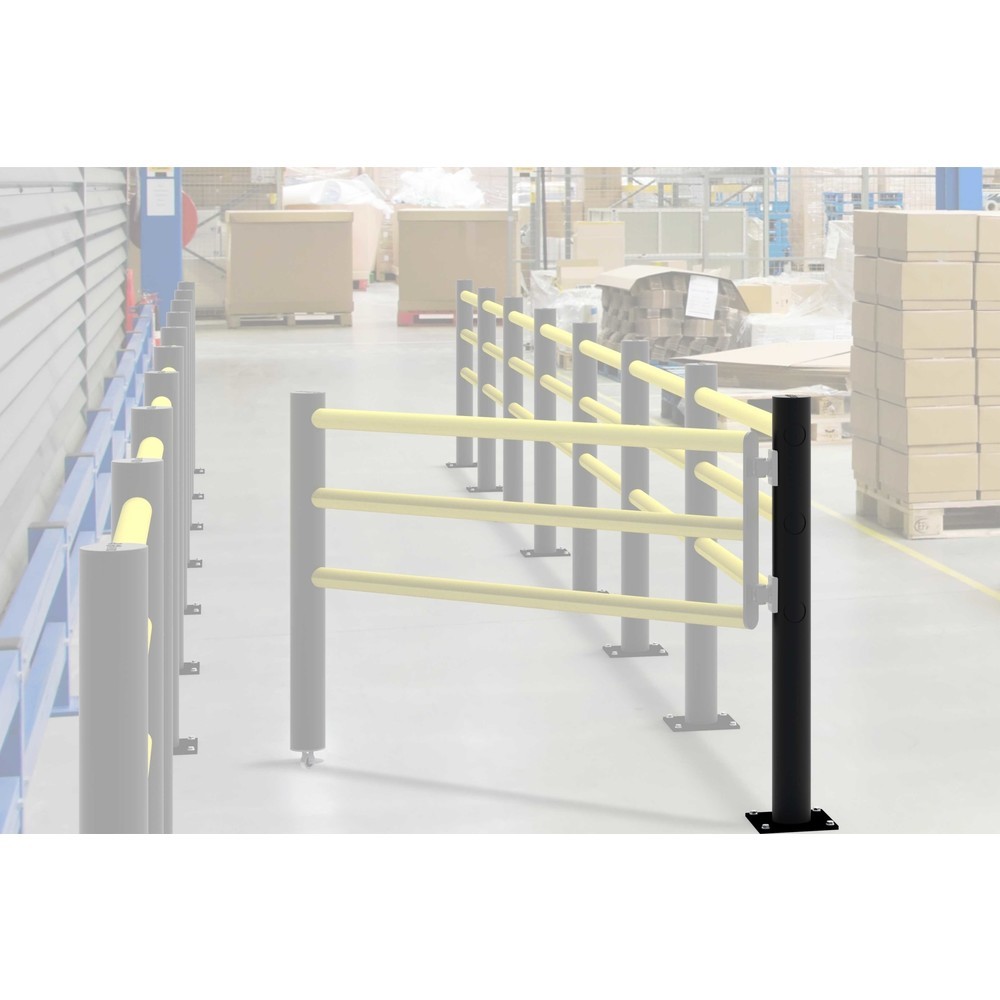 Imagem do produto n.º 12: Poste de canto Dancop para porta basculante da guarda de segurança «Delta», direita, para utilização em espaços interiores e exteriores, altura de 1200 mm