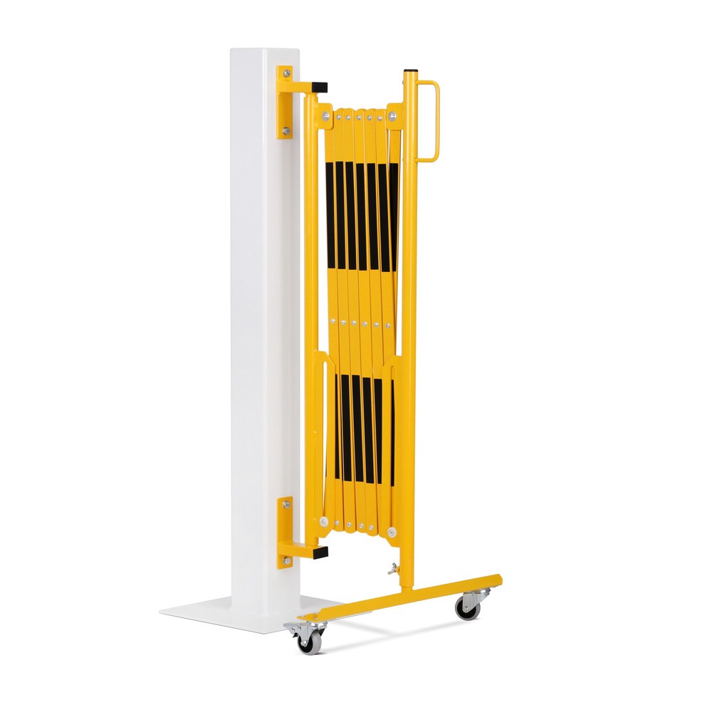 Imagem do produto n.º 2: Dancop grade em tesoura, rodas de um lado, montagem na parede, largura 3600 mm, preto/amarelo