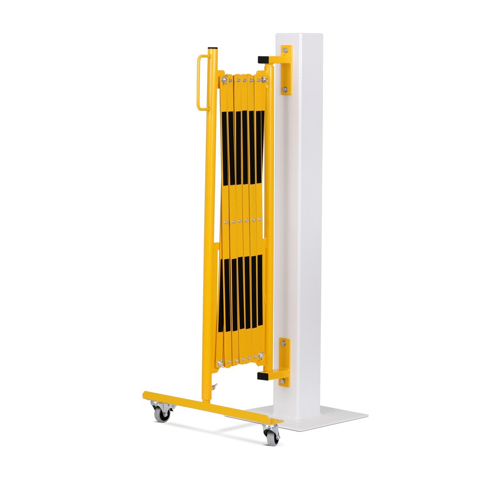 Imagem do produto n.º 4: Dancop grade em tesoura, rodas de um lado, montagem na parede, largura 3600 mm, preto/amarelo