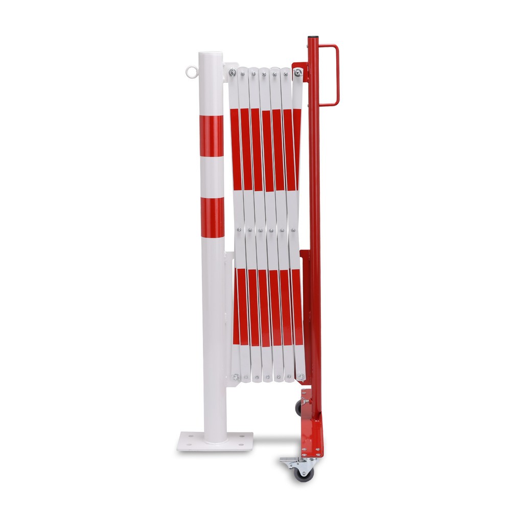 Imagem do produto: Dancop grade em tesoura com poste de sinalização, Ø 60 mm, largura 3600 mm, vermelho/branco