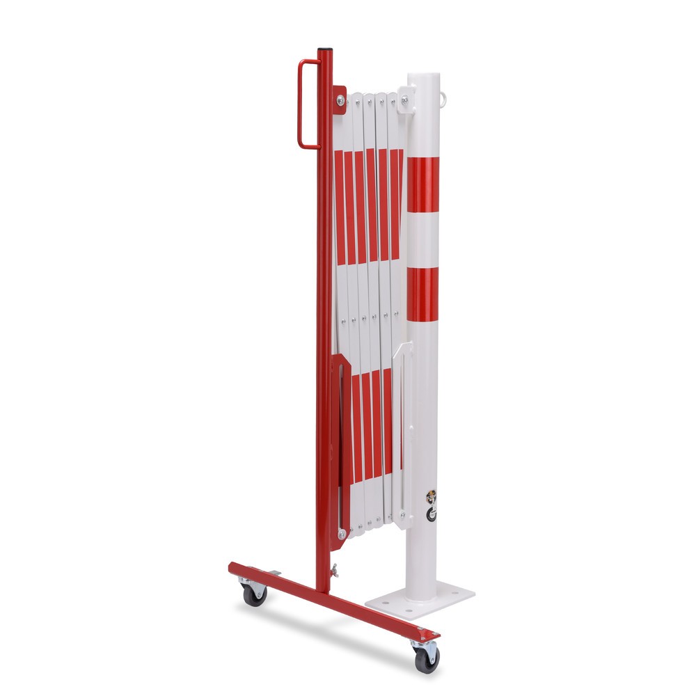 Imagem do produto n.º 4: Dancop grade em tesoura com poste de sinalização, Ø 60 mm, largura 3600 mm, vermelho/branco