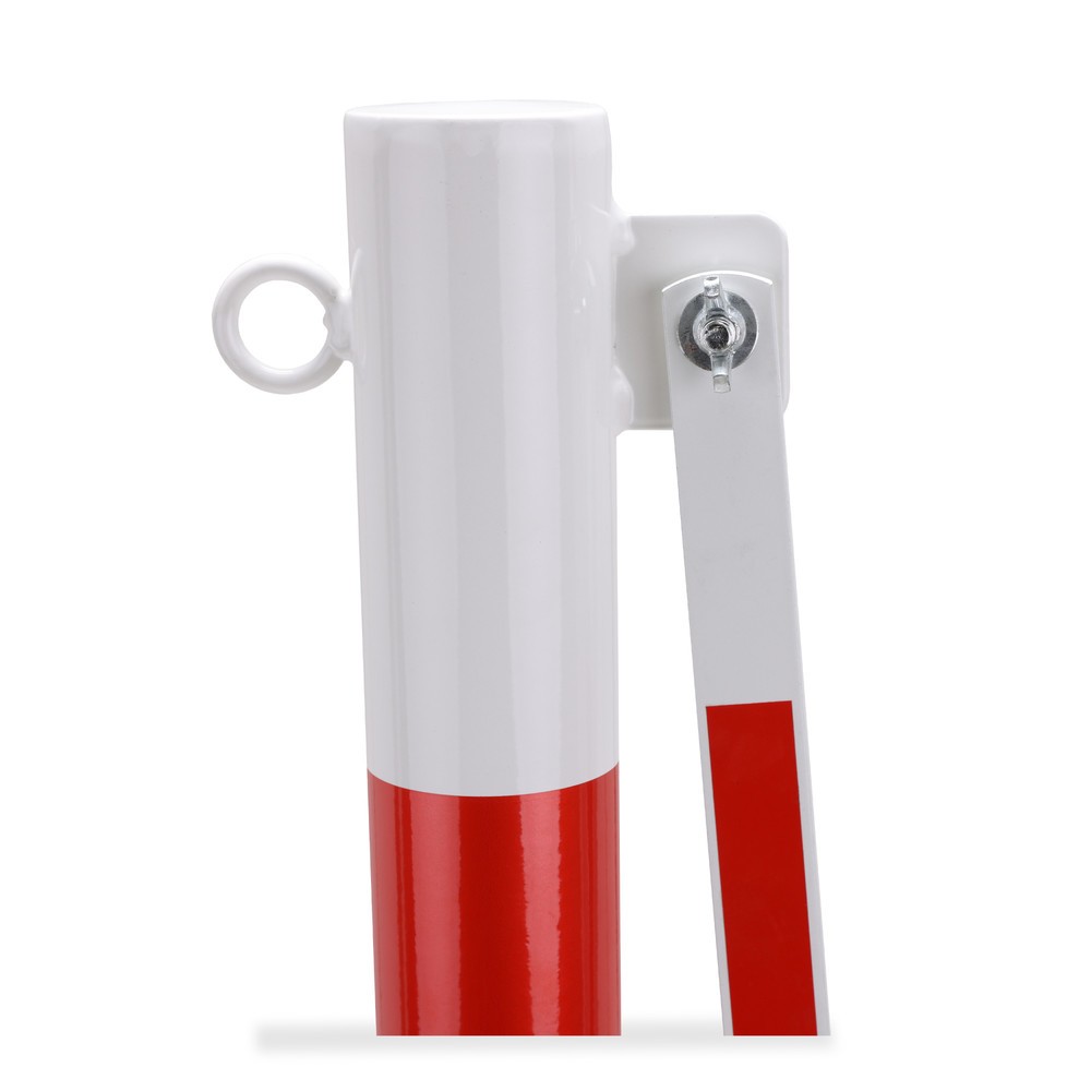 Imagem do produto n.º 9: Dancop grade em tesoura com poste de sinalização, Ø 60 mm, largura 3600 mm, vermelho/branco