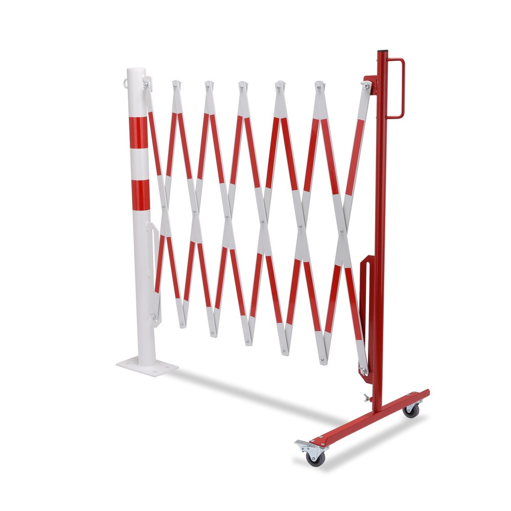 Imagem do produto n.º 11: Dancop grade em tesoura com poste de sinalização, Ø 60 mm, largura 3600 mm, vermelho/branco