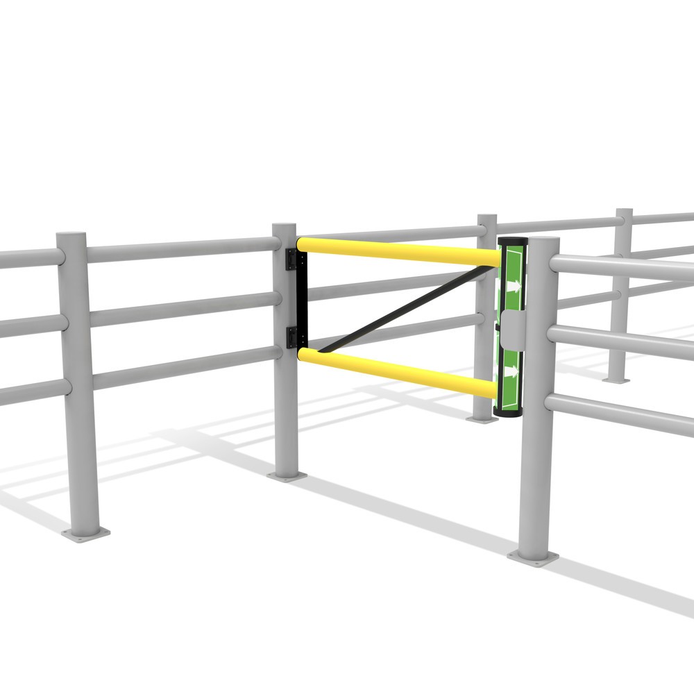 Imagem do produto n.º 11: Dancop porta basculante para barreira de proteção contra embate "Delta", para utilização em espaços interiores e exteriores, A x L 1200 x 1.200 mm