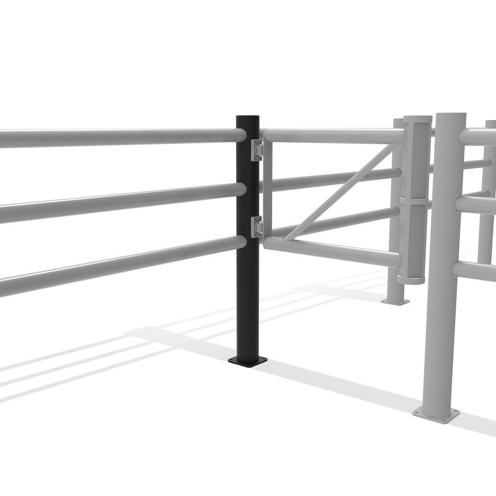 Imagem do produto n.º 11: Dancop postes de canto para porta basculante das barreiras de segurança "Delta", para utilização em espaços interiores e exteriores
