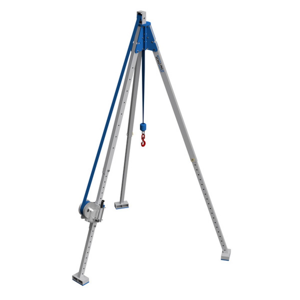 Imagem do produto: Tripé em alumínio SCHILLING com guincho manual, capacidade de carga de 1.000 kg