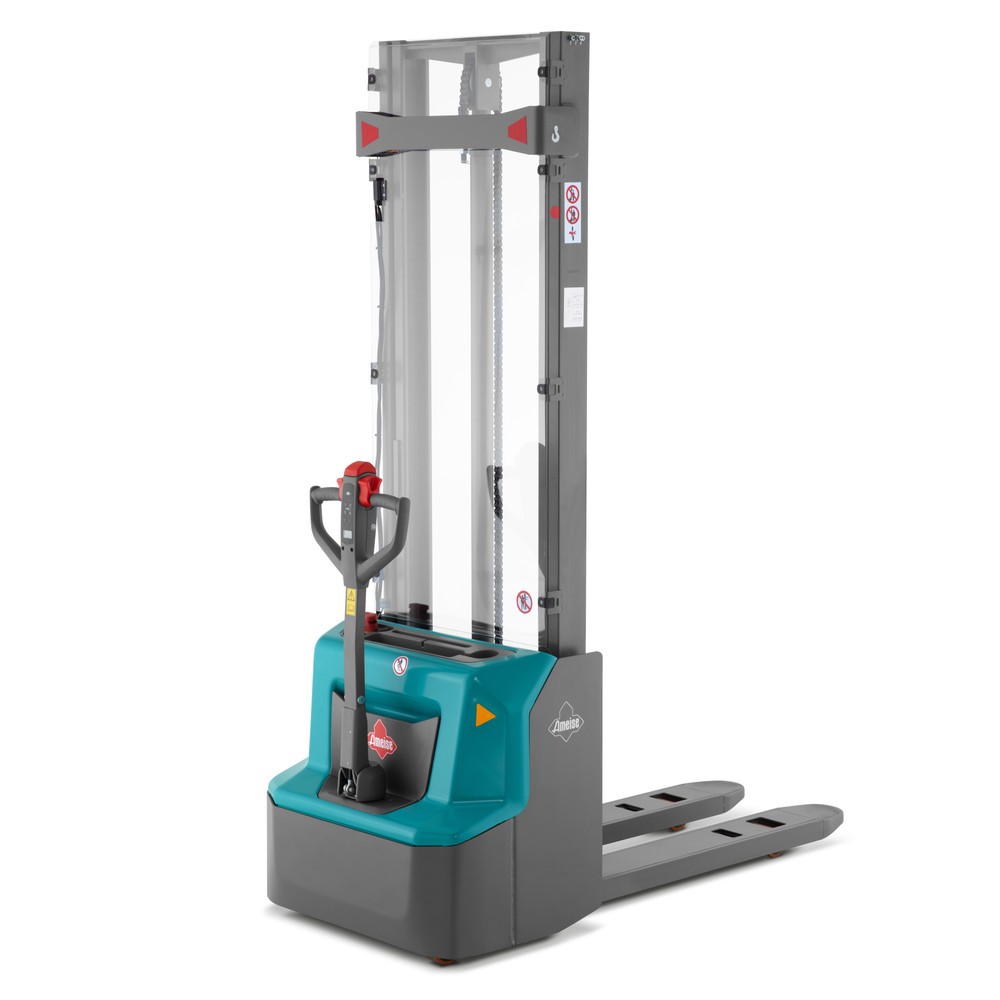 Imagem do produto: Porta-paletes elétrico Ameise® PSE 1.2 com mastro simples, altura de elevação de 2000 mm, capacidade de carga de 1200 kg
