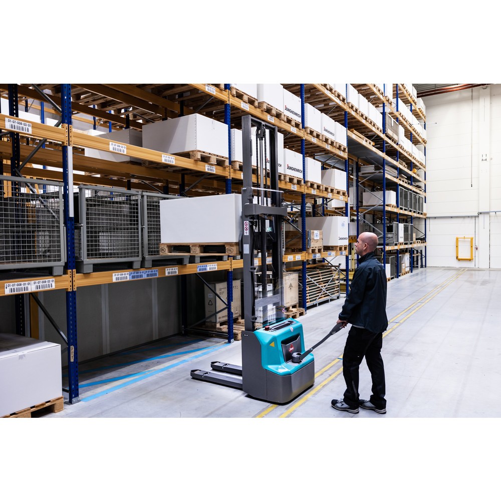 Imagem do produto n.º 8: Porta-paletes elétrico Ameise® PSE 1.2, mastro de elevação telescópico duplo, altura de elevação de 2900 mm, capacidade de carga de 1200 kg