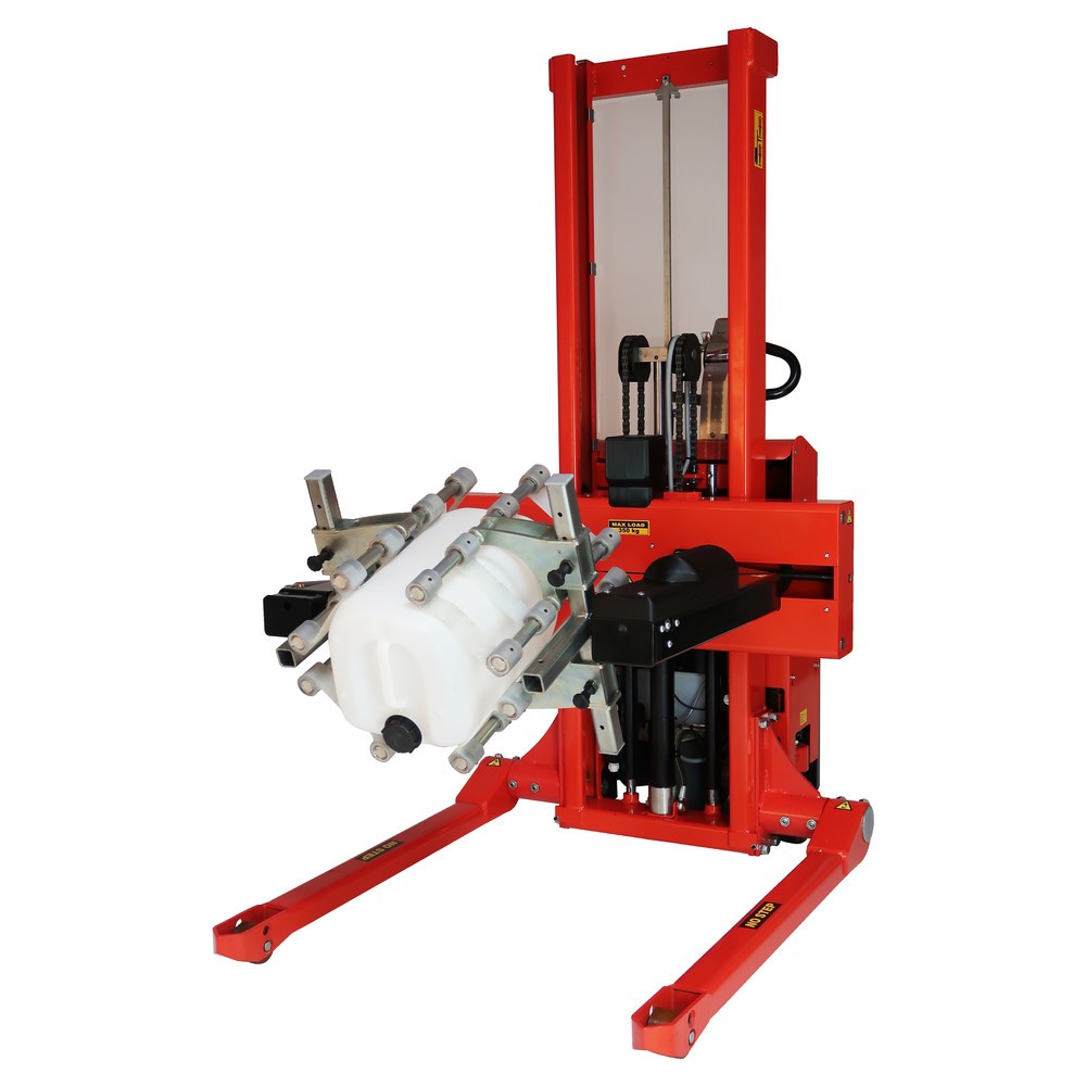Imagem do produto n.º 4: Logitrans inclinador de múltiplos bidões elétrico, rotativo, braços rotativos ajustáveis