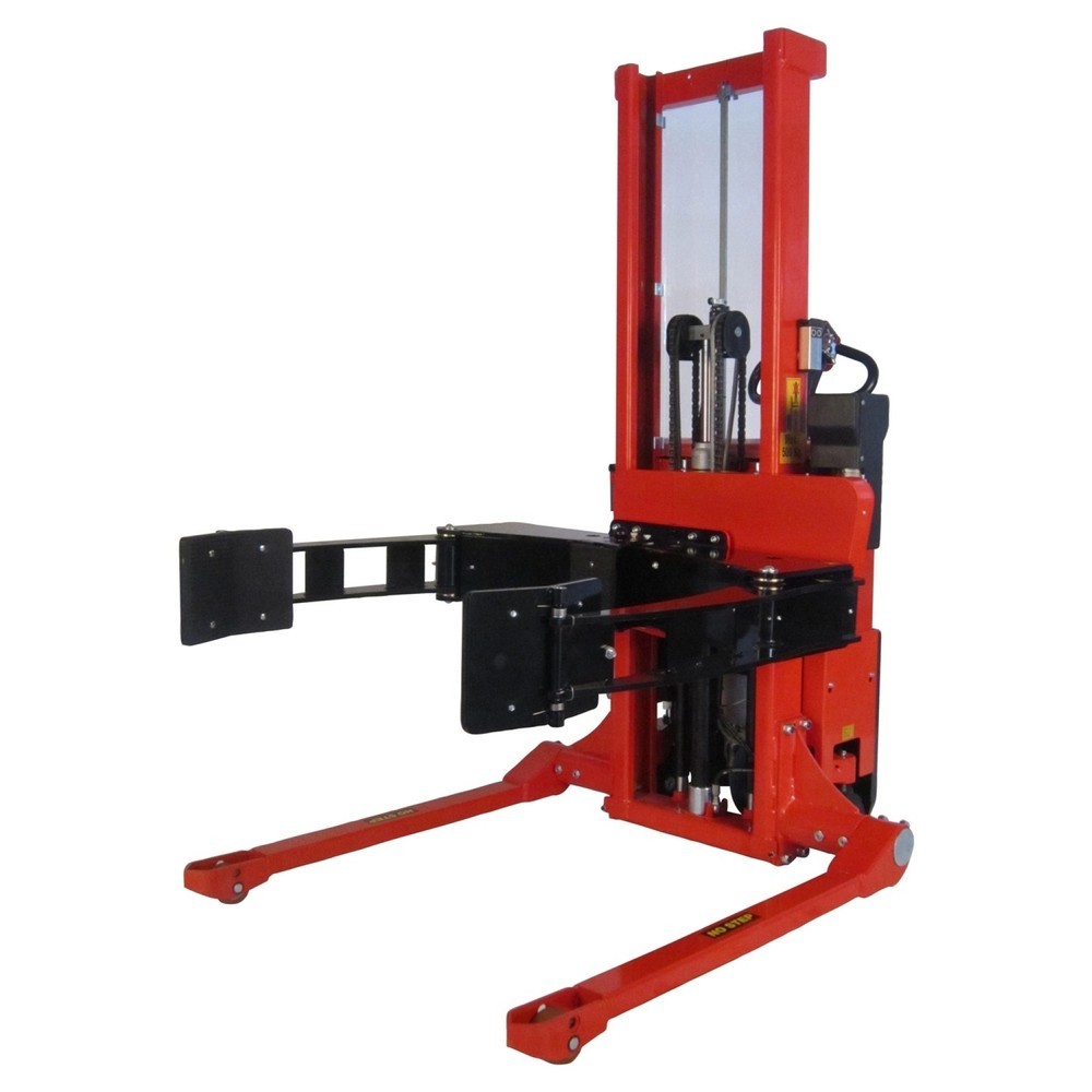 Imagem do produto: Logitrans elevador de rolos elétrico de via larga, totalmente elétrico, rotativo, com suporte de rolos ajustável