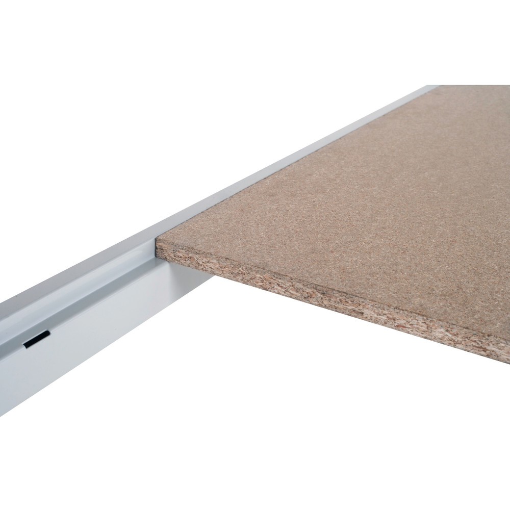 Imagem do produto: Prateleira para estante de grande vão ManOrga, com painéis de aglomerado, cinzento grafite/cinzento-claro, LxP 1250 x 600 mm