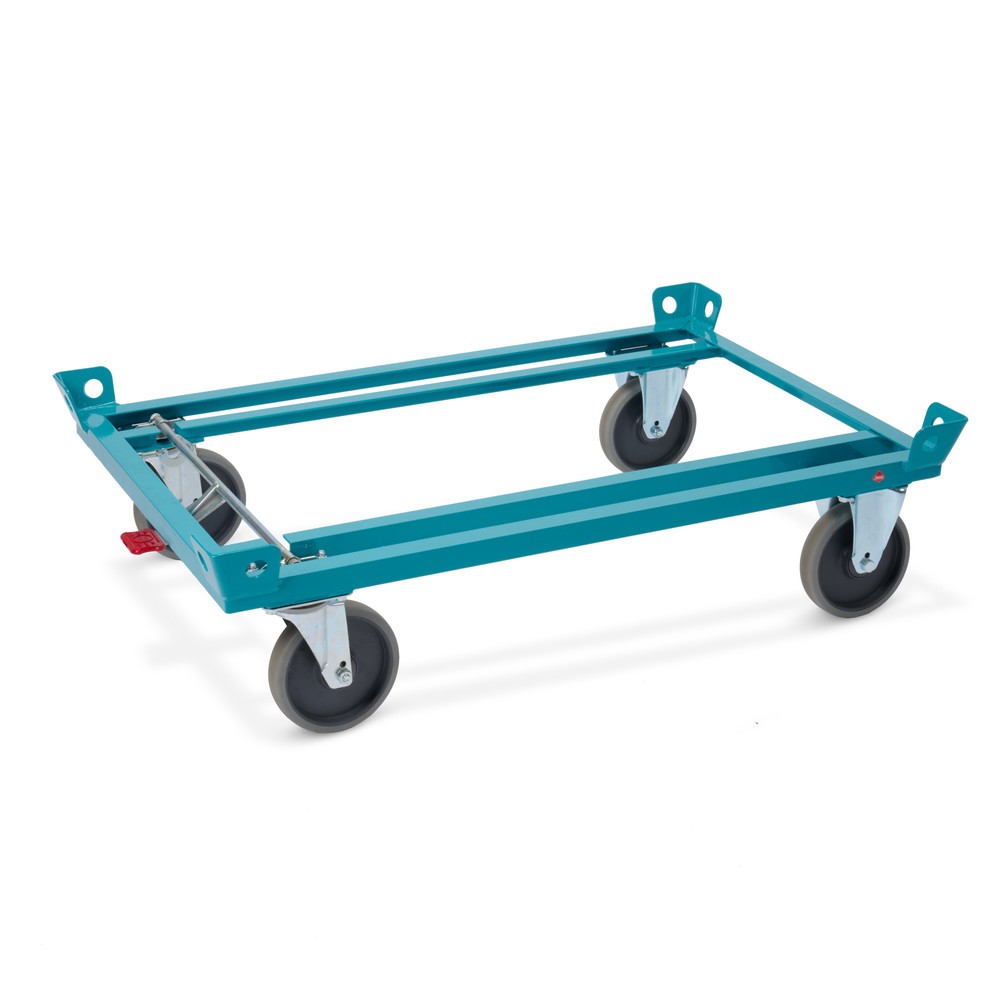 Imagem do produto: Chassis Ameise®, com cantos de apoio, altura de carregamento 280 mm, pneus TPE, com travão central