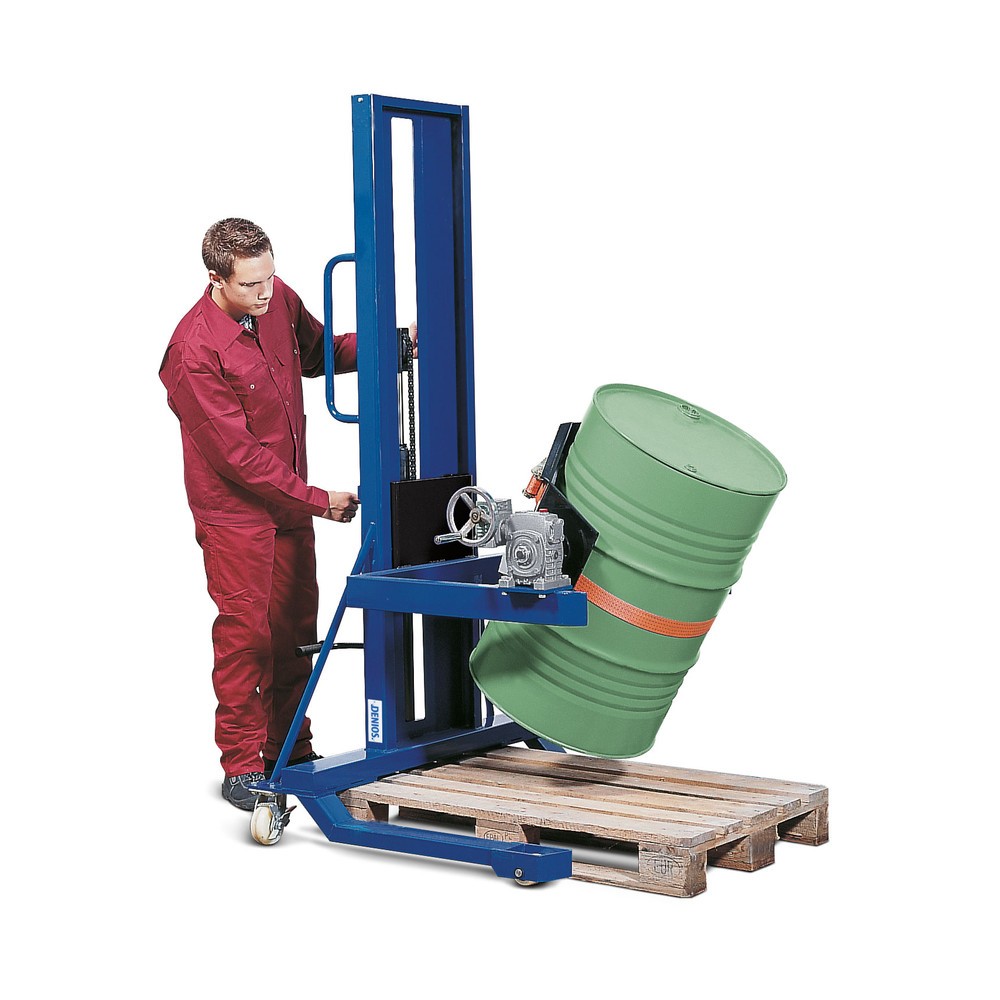 Imagem do produto n.º 6: Virador de barris 360°, cap. carga 300 kg, elevação do pedal, altura de elevação de 120-750 mm