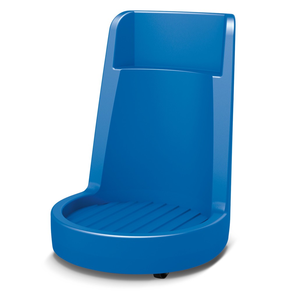 Imagem do produto: Patins para barris, capacidade de carga de 300 kg, com tabuleiro de recolha integrado, pega de avanço, versão dissipativa elétrica